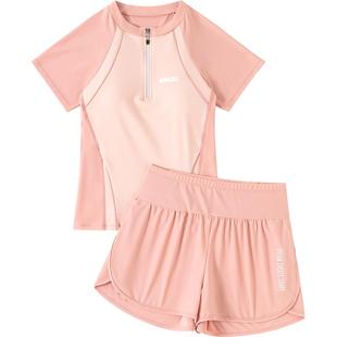 泳衣女款保守分体2025新款泡温泉游泳馆专用微胖女孩遮肉显瘦泳装