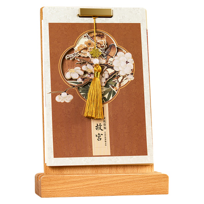 创意实木复古马年高架台历2026新