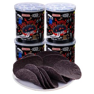 MAMEE/妈咪马来西亚进口鬼椒薯片罐装烧烤味海苔味4桶魔鬼辣薯片