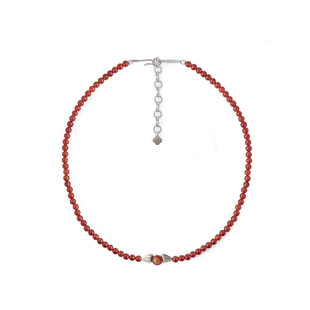 THING OF E【福至】系列 灯笼元素玛瑙项链 纯银镀金小众锁骨链