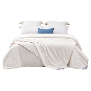 罗莱儿童100%蚕丝被冬被全棉被子空调被子母被春秋被二合一被芯