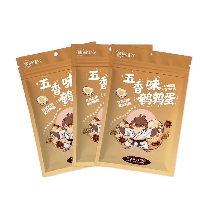 顺翼佳农无抗五香鹌鹑蛋大包装