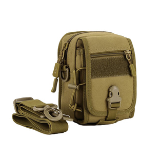 守护者腰包男战术多功能竖款单肩户外斜挎随身骑行跑步弹弓手机包