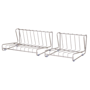 尤本家居不锈钢盘架家用橱柜抽屉内沥水架厨房置物架放碗盘收纳架