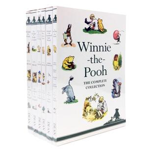 小熊维尼经典故事盒装6册 英文原版 Winnie The Pooh 维尼熊 米恩MILNE 桥梁章节书 经典童话 影视原著 礼品套装 搭比得兔