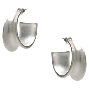 Limb掠目·【张俪同款】剧院宽面原创高级耳饰女925银针C圈百搭