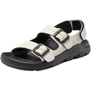 百丽女鞋子透气休闲运动凉鞋女夏季新款魔术贴沙滩凉鞋D5X1DBL5