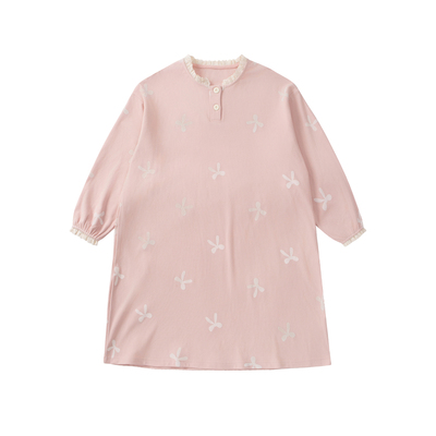 女童睡裙秋冬款德绒加厚磨毛睡衣