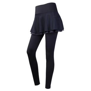 SKYHAND假两件运动裙女春秋健身瑜伽裙裤高腰半身裙羽毛球网球服