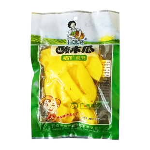 广西酸野百色靖西特产酸木瓜200g即食靖茂酸野酸辣脆爽腌制果蔬