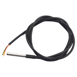 Risym DS18B20数字温度传感器探头水温探测线不锈钢封装防水型