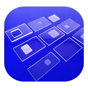 现货布鲁克xrd样品槽石英玻璃粉末微量圆形凹槽xrd载玻片盖玻片