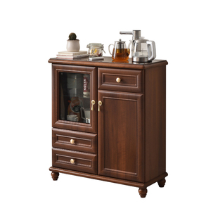 茶吧机柜子2026新款家用中式实木全自动智能饮水机置物柜一体柜