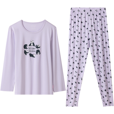 舒雅女童莫代尔家居服套装