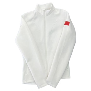 安踏冠军2025秋冬女款立领国旗无帽针织运动上衣外套162540708