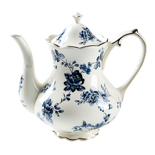 法式下午茶咖啡杯陶瓷茶壶茶具欧式红茶杯碟家用青花精致复古杯子