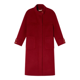 【新年开门红】诗篇专选直筒长款H型双面呢大衣外套2025冬款