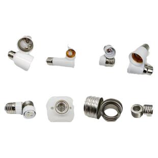 加长灯头转换器转接E27转E27B22E40一转二卡扣车丝E14转E27螺旋口