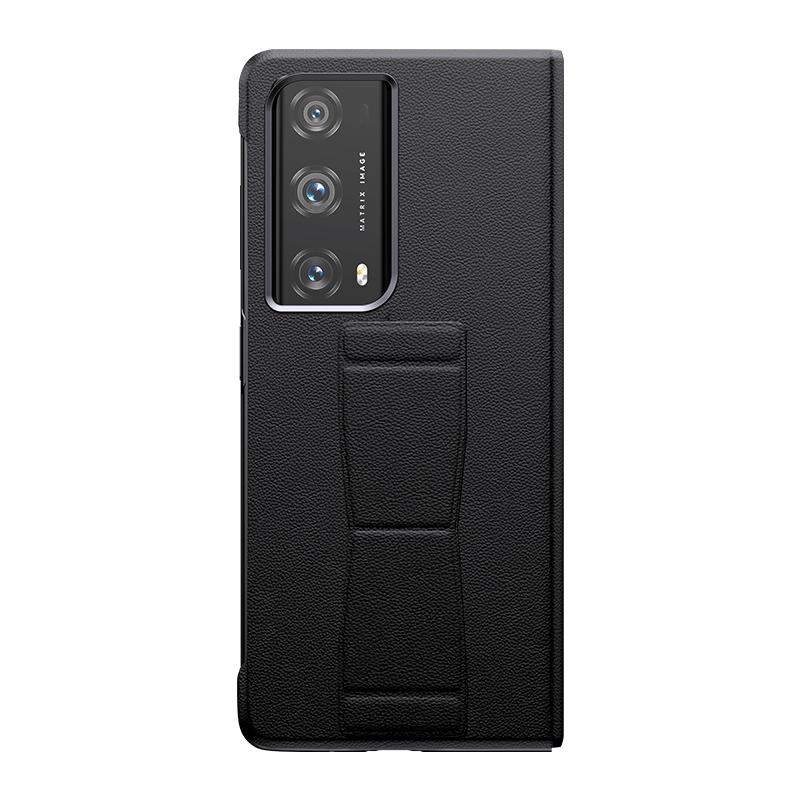 荣耀magicv2手机壳真皮腕带支架