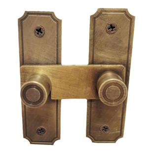 木门门栓插销卫生间反锁扣房门直角门扣移门推拉门窗纯铜锁90度扣