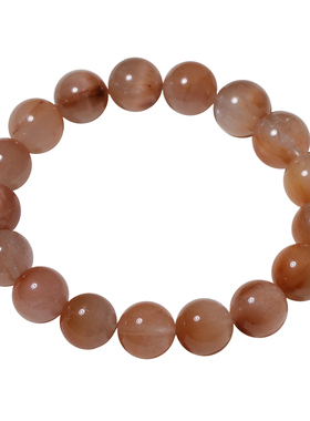 天然冰透拉丝粉紫兔毛三圈手链女