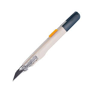 新款美工刀小型美术生专用素描削笔刀小白壁纸刀削眉笔刀0443C千墨裁纸刀片30度手账手工刻刀架