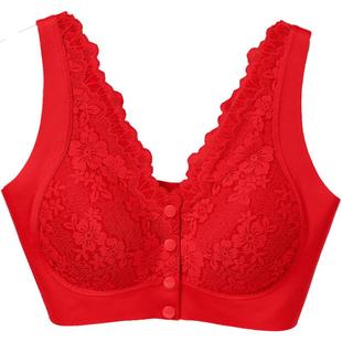 2026马年本命年衣服红色时尚女装妈妈装内衣内裤套装女老年人文胸