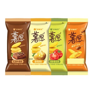 好丽友薯愿薯片番茄薯条酥香脆膨化办公室好吃的休闲零食品50g/袋