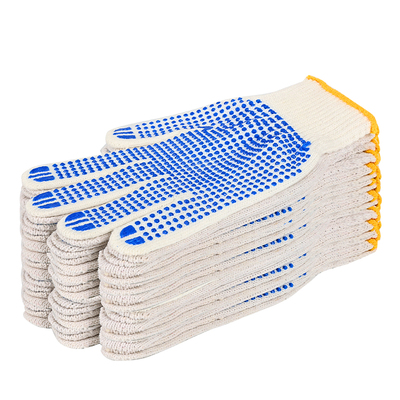 劳保手套加厚防滑棉纱白线干活