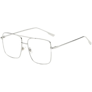 李荣浩同款眼镜方形双梁金丝边眼镜框镜架男大框显瘦韩版可配近视