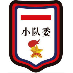 大队委标志三道杠袖标别针小学生塑料中队委牌子二道杠小队委徽章