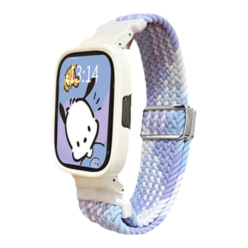 psnld适用红米手表3/4/5表带Redmi watch4/3/2/1代小米智能运动手表带编织回环磁吸三二一代男女生透气潮流