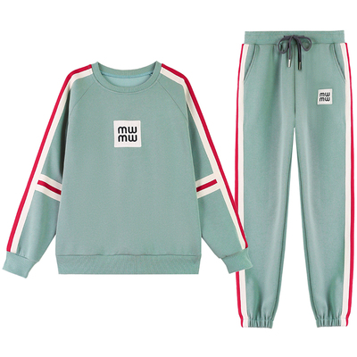 圆领运动套装女春秋冬时尚两件套