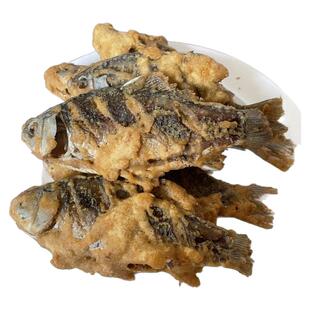 油炸鲫鱼微山湖炸小鲫鱼熟食咸香炸淡水鱼新鲜现炸河鱼整条非即食