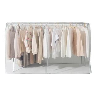 X衣架防尘罩落地衣架盖布双杆衣架罩衣帽架遮尘布新款透明挡灰罩