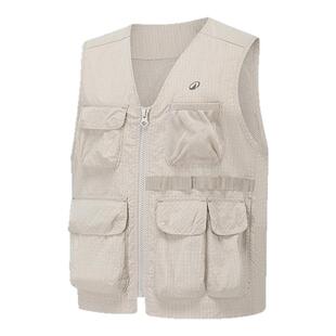 迪卡侬儿童工装马甲MH500春秋男童女童户外背心登山徒步机能KIDC