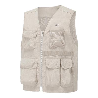 迪卡侬儿童工装马甲MH500春秋男童女童户外背心登山徒步机能KIDC