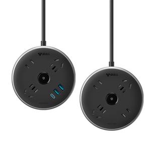 公牛插排多插位usb多功能智能创意圆形插座接线板家用插线板带线