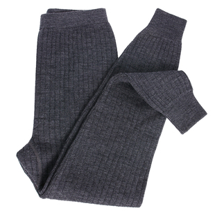 恒源祥羊毛裤男式加厚100%全羊毛保暖裤女内穿针织毛线裤打底绒裤