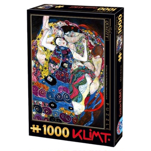 现货 D-Toys罗马尼亚进口益智拼图66923KL05 克里姆特 处女1000片
