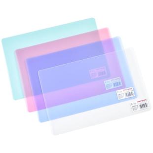 得力彩色透明垫板A4写字垫板小学生一年级书写垫板b5垫板大号复写板垫纸板考试垫板儿童手工垫板泥工板