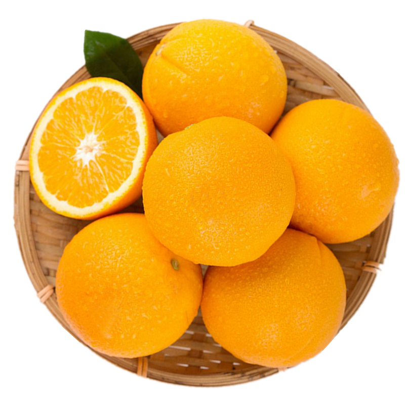 纽荷尔脐橙新鲜橙子夏伦晚脐橙当季现摘9斤水果超甜大果整箱包邮