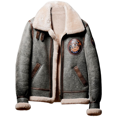 美式空军飞行服厚冬季B3皮毛一体