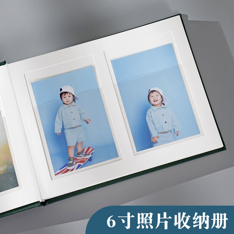 6寸8寸照片相册本纪念册插页式家庭影集大容量过塑单页简易收纳册