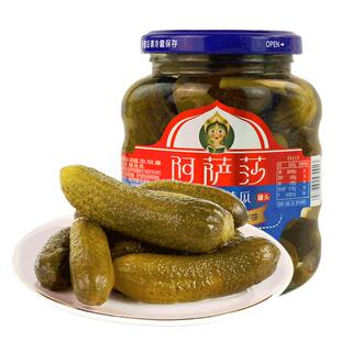阿萨莎俄式酸黄瓜330g[买三赠一]东北特产腌制乳瓜酸脆汉堡搭档