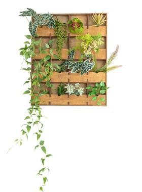 高级绿植电表箱遮挡墙上装饰挂画