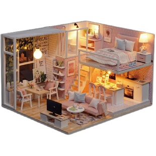 儿童玩具小女孩子公主生日礼物7-8 9 1012岁过家家手工房子娃娃屋