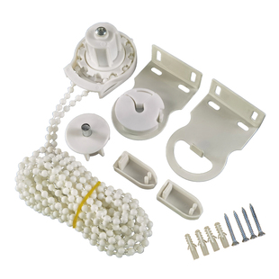 手拉卷帘配件万向密拉珠系统办公升降遮光窗帘头支架转动轴控制器