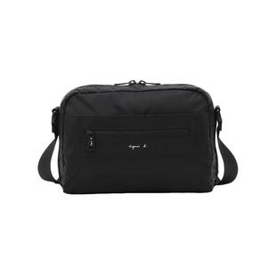 agnès b.尼龙中号斜挎背包男女通用通勤单肩包