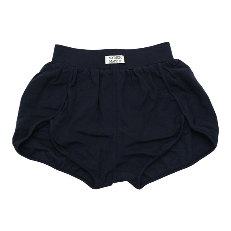 MMMI正品 mymummadeit高腰显腿长小开叉泡芙海豚薄棉运动休闲短裤